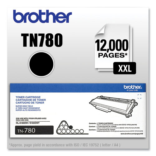 Image of Brother Tn780 Super High-Yield Toner, 12,000 Page-Yield, Black