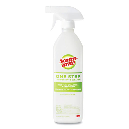 One Step Disinfectant and Cleaner, Light Fresh Scent, 28 oz Spray Bottle