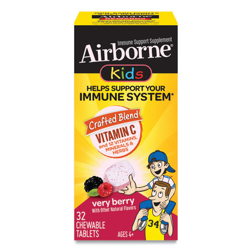 Kids Immune Support Chewable Tablets, Very Berry, 32 Count