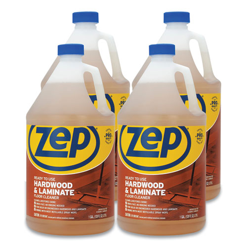Image of Zep Commercial® Hardwood And Laminate Cleaner, Fresh Scent, 1 Gal, 4/Carton