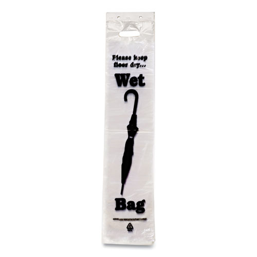 Tatco Wet Umbrella Bags, 7" X 31", Clear, 1,000/Box