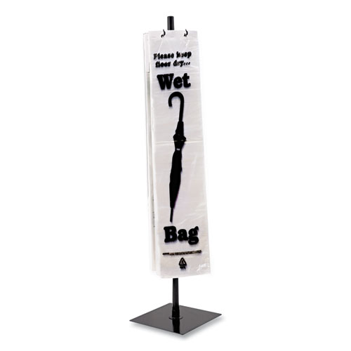Image of Wet Umbrella Bag Stand, Powder Coated Steel, 10w x 10d x 40h, Black