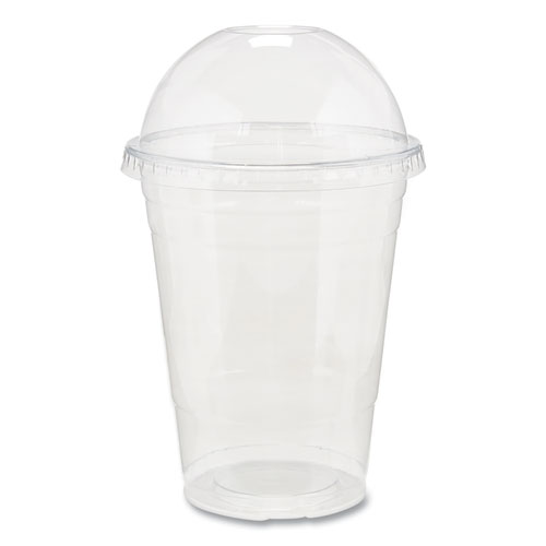Clear Plastic PETE Cups, 16 oz, 25/Sleeve, 20 Sleeves/Carton