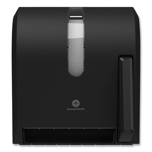 Image of Georgia Pacific® Professional Hygienic Push-Paddle Roll Towel Dispenser, 13 X 10 X 14.4, Black