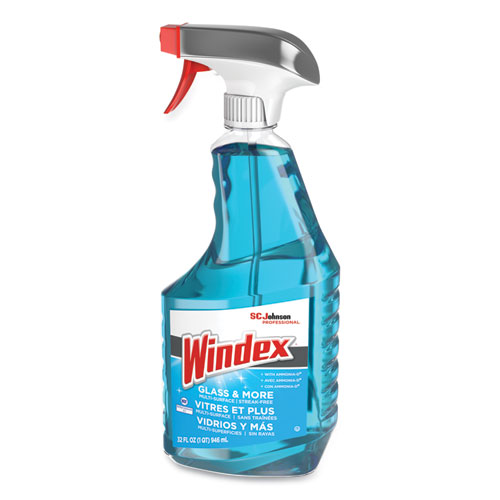 Ammonia-D Glass Cleaner, Fresh, 32 oz Spray Bottle, 8/Carton