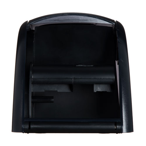 Image of San Jamar® Duett Standard Bath Tissue Dispenser, Oceans, 7.5 X 7 X 12.75, Transparent Black Pearl