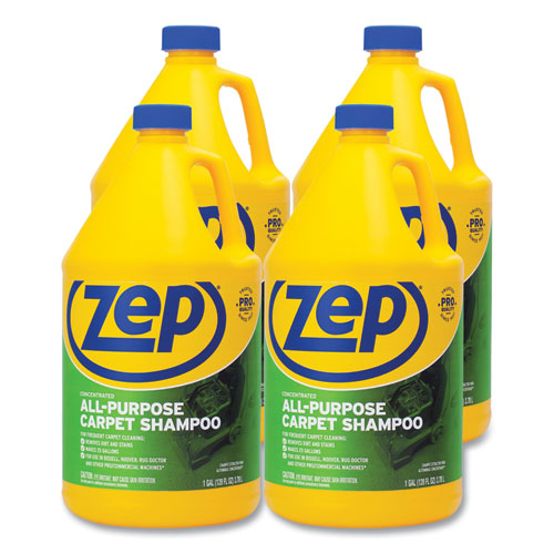 Image of Zep Commercial® Concentrated All-Purpose Carpet Shampoo, Unscented, 1 Gal, 4/Carton