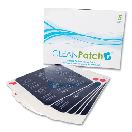 Image of Clean Patch, 3.5 x 3.5, Dries Dark Blue, 5/Box, 5 Boxes/Carton