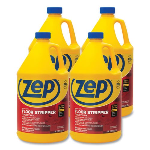 Image of Zep Commercial® Floor Stripper, Unscented, 1 Gal, 4/Carton
