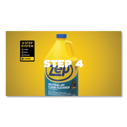 Image of Zep Commercial® Neutral Floor Cleaner, Fresh Scent, 1 Gal, 4/Carton