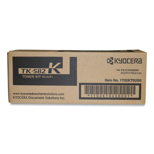 Image of Kyocera Tk582K High-Yield Toner, 3,500 Page-Yield, Black