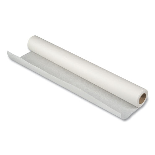 Image of Choice Exam Table Paper Roll, Crepe Texture, 18" x 125 ft, White, 12/Carton