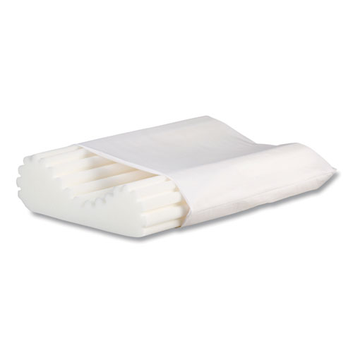 Core Products® Econo-Wave Pillow, Standard, 22 X 5 X 15, White