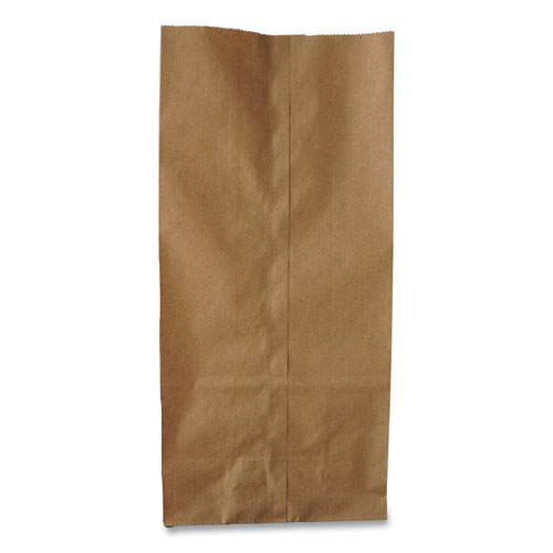 Grocery Paper Bags, 35 lb Capacity, #6, 6" x 3.63" x 11.06", Kraft, 500 Bags