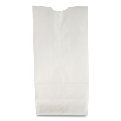 General Grocery Paper Bags, 35 lbs Capacity, #10, 6.31"w x 4.19"d x 13.38"h, White, 500 Bags