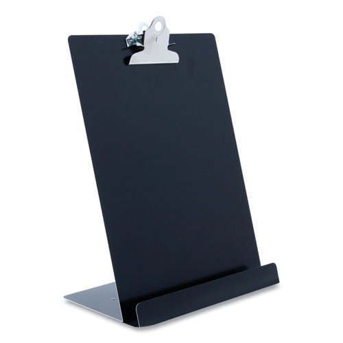 Image of Saunders Free Standing Clipboard And Tablet Stand, 1" Clip Capacity, Letter Size: Holds 8.5 X 11 Sheets, Black