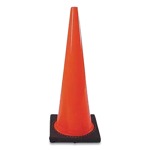DW Series Traffic Cone, 18" h, Orange/Black