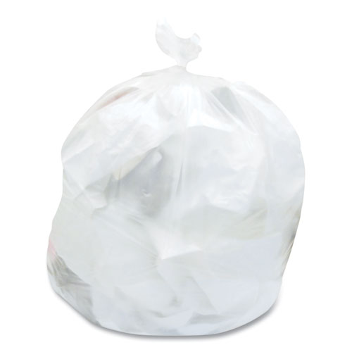Image of Coastwide Professional™ High-Density Can Liners, 30 Gal, 0.31 Mil, 30" X 37", Clear, 25 Bags/Roll, 20 Rolls/Carton
