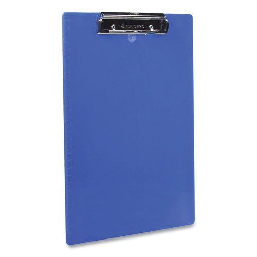 Recycled Plastic Clipboard, 0.5" Clip Capacity, Holds 8.5 x 11 Sheets, Cobalt