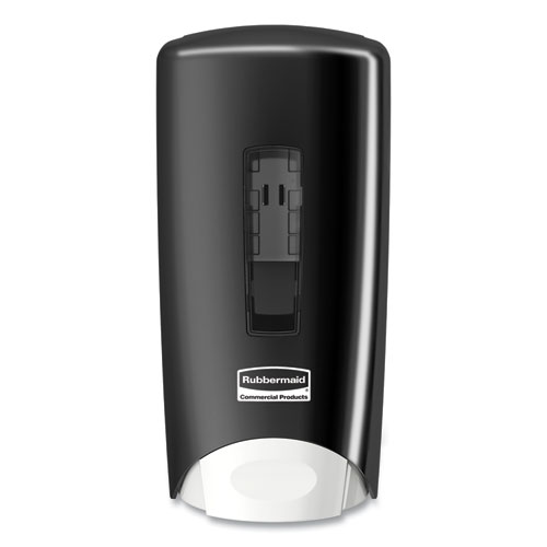 Rubbermaid® Commercial Flex Soap/Lotion/Sanitizer Dispenser, 1,300 mL, 5.62 x 3.5 x 11.62, Black, 10/Carton