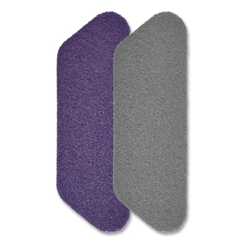 Diversey™ Twister Floor Pad, Crystal Shield, 17" Diameter, Gray, 2/Carton