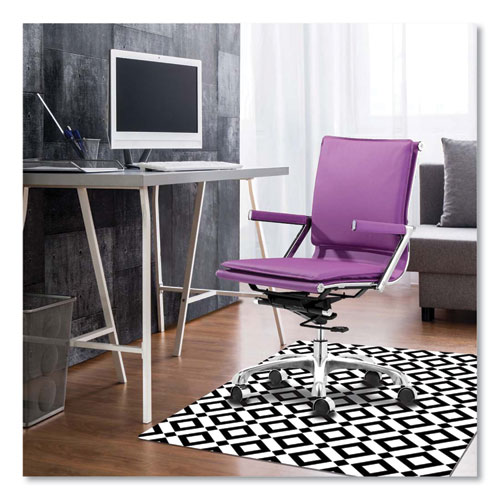 Image of Deflecto® Fashionmat Chair Mat, Rectangular, 35 X 40, Diamonds