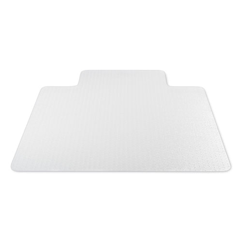 Image of Deflecto® Antimicrobial Chair Mat, Medium Pile Carpet, 53 X 45, Lipped, Clear