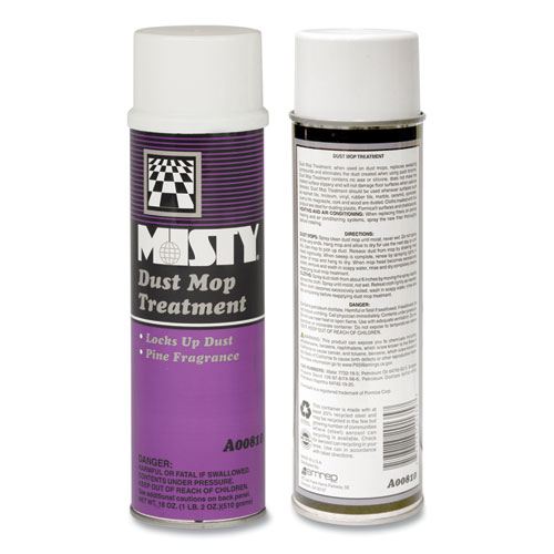 Image of Misty® Dust Mop Treatment, Pine, 20 Oz Aerosol Spray, 12/Carton