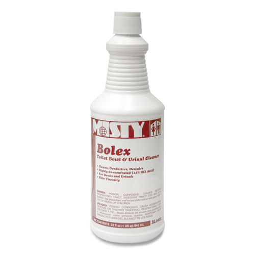 Misty® Bolex 23 Percent Hydrochloric Acid Bowl Cleaner, Wintergreen, 32oz, 12/Carton