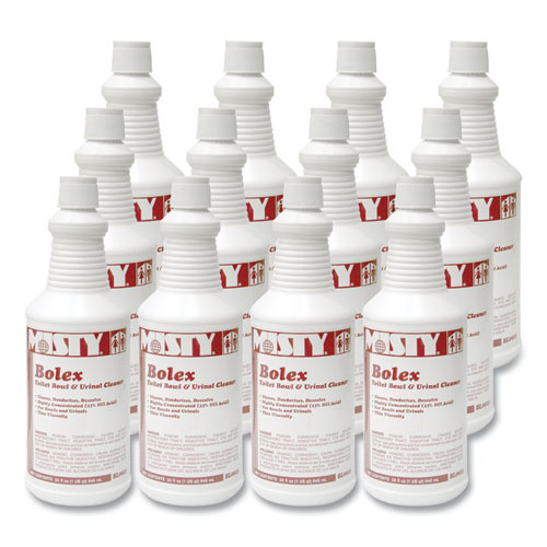 Misty® Bolex 23 Percent Hydrochloric Acid Bowl Cleaner, Wintergreen, 32Oz, 12/Carton