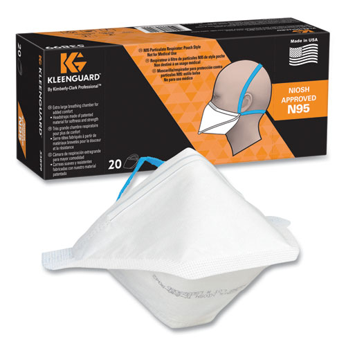 Image of Kleenguard™ N95 Respirator, Regular Size, 20/Box