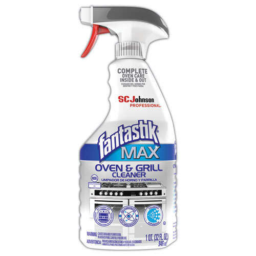 Fantastik® MAX MAX Oven and Grill Cleaner, 32 oz Bottle, 8/Carton