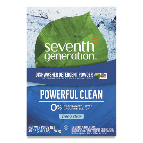 Seventh Generation® Automatic Dishwasher Powder, Free And Clear, 45Oz Box