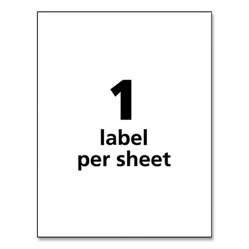 Image of Avery® Ultraduty Ghs Chemical Waterproof And Uv Resistant Labels, 8.5 X 11, White, 50/Pack