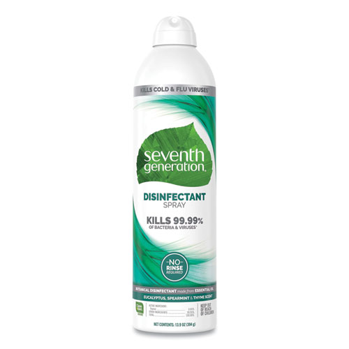 Seventh Generation® Disinfectant Sprays, Eucalyptus/Spearmint/Thyme, 13.9 oz, Spray Bottle