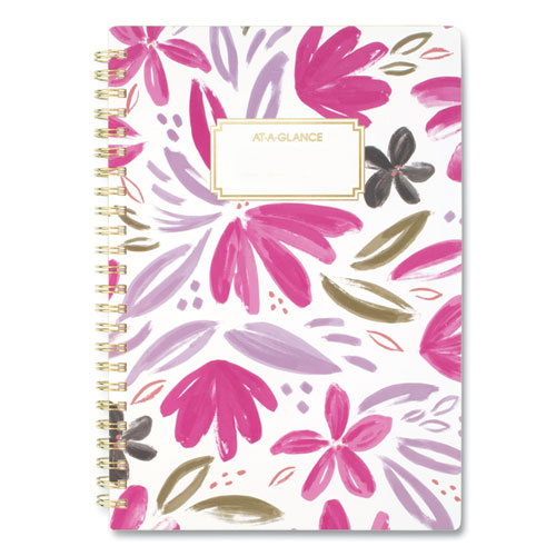 Badge Floral Weekly/Monthly Planner, 8.5 x 5.5, 2022