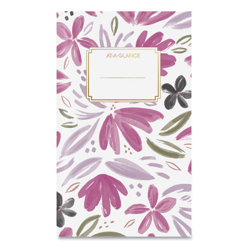 Badge Floral Monthly Planner, 6 x 3.5, 2022-2023