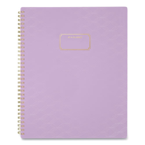 Badge Wave Weekly/Monthly Planner, Badge Wave Artwork, 11 x 8.5, Lavender Cover, 13-Month (Jan to Jan): 2022 to 2023