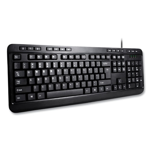 Image of Adesso Akb132Ub 118-Key Mm Desktop Usb Keyboard, Black