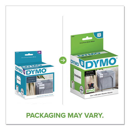 Image of Dymo® Labelwriter Multipurpose Labels, 2" X 2.31", White, 250 Labels/Roll