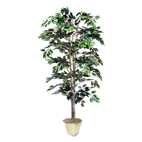 Artificial Ficus Tree, 6 ft Tall