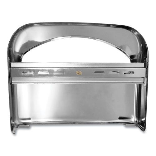 Image of Toilet Seat Cover Dispenser, 16 x 3 x 11.5, Chrome