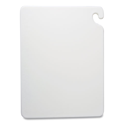 San Jamar® Cut-N-Carry Color Cutting Boards, Plastic, 20 x 15 x 0.5, White