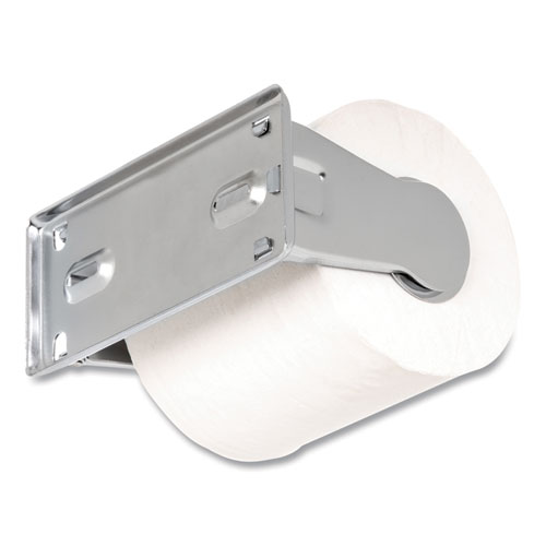 Image of San Jamar® Locking Toilet Tissue Dispenser, 6 X 4.5 X 2.75, Chrome