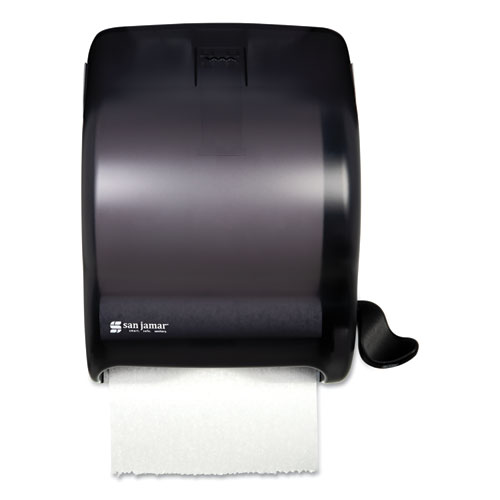 Image of Element Lever Roll Towel Dispenser, Classic, 12.5 x 8.5 x 12.75, Black Pearl