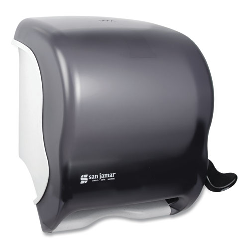 Image of San Jamar® Element Lever Roll Towel Dispenser, Classic, 12.5 X 8.5 X 12.75, Black Pearl