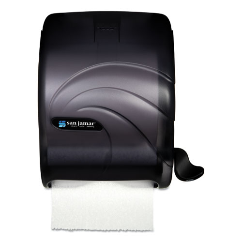 San Jamar® Element Lever Roll Towel Dispenser, Oceans, 12.5 x 8.5 x 12.75, Black Pearl