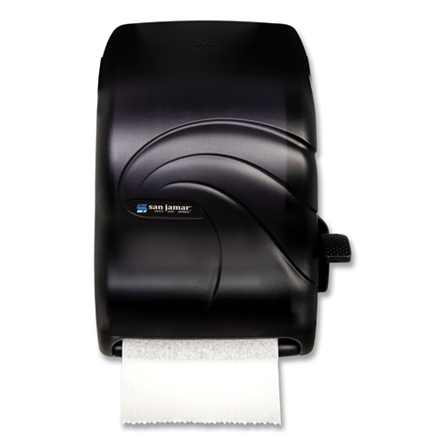 San Jamar® Lever Roll Towel Dispenser, Oceans, 12.94 x 9.25 x 16.5, Black Pearl