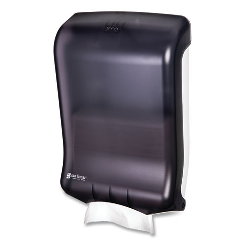 Image of San Jamar® Ultrafold Multifold/C-Fold Towel Dispenser, Classic, 11.75 X 6.25 X 18, Black Pearl