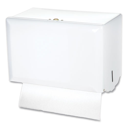 Image of San Jamar® Singlefold Paper Towel Dispenser, 10.75 X 6 X 7.5, White